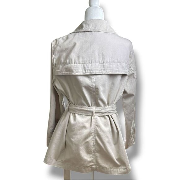 NWT GAP Factory Women's Light Tan Trench Coat SZ PETITE LARGE - Picture 4 of 11